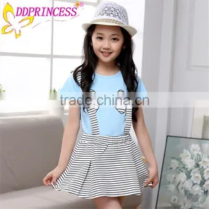 Wholesales Large Stock Fashion Two-piece Kids Suits Shirt Suit for Girl thumbnail-2