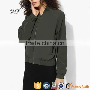2017 Woman Latest Bomber Jacket Satin Varsity Jackets Woman Clothes Woman Jacket thumbnail-2