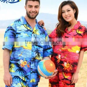 2014 Popular Couple Hawaiian Aloha Shirt thumbnail-1