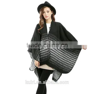 2016 Fashion Shawl Bandana Pashmina Winter Women Coat Knitted Cashmere Poncho Capes Duplex Shawl Cardigans Sweater thumbnail-3
