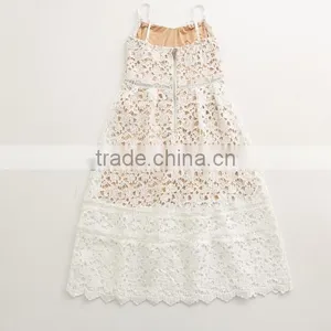 Ivory Women And Children High-end Dress Spaghetti Strap Mother and Daughter Matching thumbnail-4