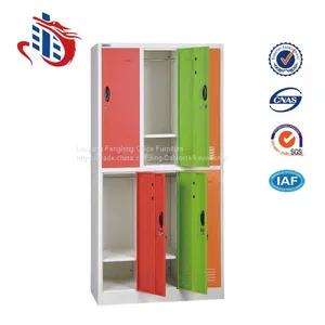 Customized Colorful Dressing Room 6 Door Steel Wardrobe Staff Lockers thumbnail-3