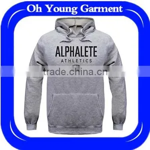 Sports Gym Sweatshirt Men O-neck Hoodies Gray Sportwear Hoodies Pullover Jumper Streetwear Hip Hop Hoodie for Men thumbnail-1