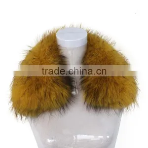 Myfur Wholesale Customized Short Raccoon Fur Neck Collar thumbnail-3