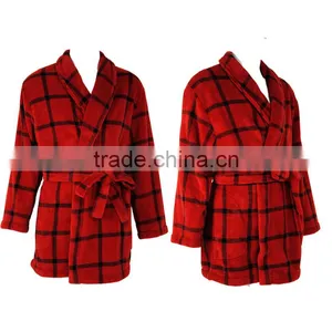 New Design 100% Polyester Ladies Winter Nightwear Merino Wool Bathrobe Woolen thumbnail-3