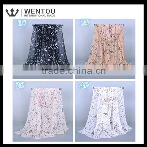 Wholesale Fashionable Music Notes Printed Scarf thumbnail-1