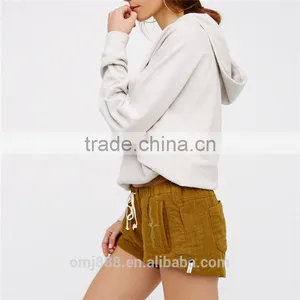 2017 Hot Sale Hot Sexy Embroidery Cotton Linen Shorts thumbnail-2
