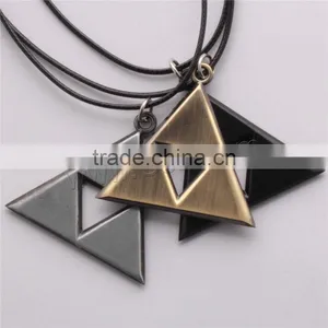 Jwelleries Statement Necklace Necklace With Waxed Cotton Cord Triangle Cloth Dress Necklace thumbnail-4