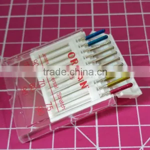 10 PCS ORGAN DOMESTIC SEWING MACHINE NEEDLES 130/705H JEANS UNIVERSAL & STRETCH COMBI PACK thumbnail-1