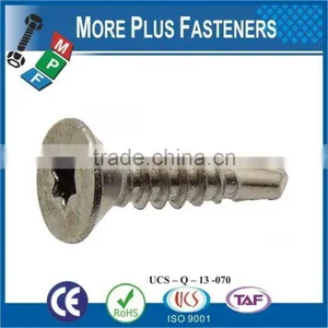 Made in Taiwan DIN 7504 Countersunk Hexagon Head Pan Head Self Drilling Screw thumbnail-2