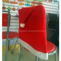 Soft Comfort Santa Hat Dining Chair Covers Christmas Party Decoration(10pcs,Red)SAD-0001 thumbnail-1