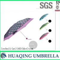 LF-016 5 Folding 8k Windproof Lady Umbrella thumbnail-1