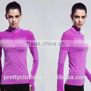 Women's Sweatshirts Half-Zip Quarter Long-Sleeve Yoga Running Pullover Jacket thumbnail-6