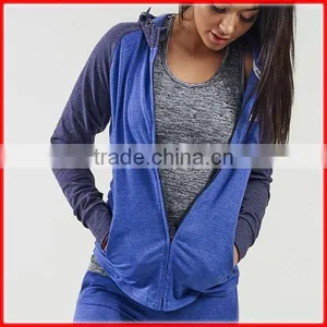 Fitted Tracksuit Custom Women Gym Sportswear Two Tone Plain Tracksuit Wholesale thumbnail-2