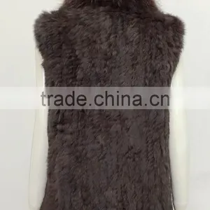 YR644 European Style Black Rex Rabbit Fur Coat Women thumbnail-4