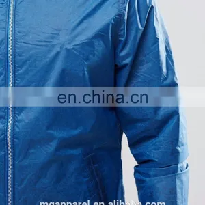 2016 Fashion Plain Lightweight Windbreaker Jacket for Men thumbnail-4