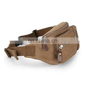 Canvas Belt Bag Waist Pack Running Sling Backpack Crossbody Bag Fanny Packs thumbnail-3