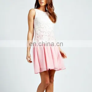 CHEFON Women Fashion Formal Elegant Lace Blouse and Skirt 2016 thumbnail-3
