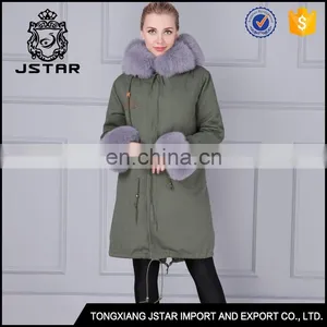 Couple Style Fashion Long Natural Fur Coat Fur Trim thumbnail-5