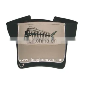 Embroidered Visor Caps 100% Cotton Made in Vietnam thumbnail-1