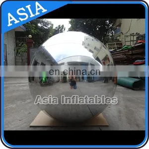 2m Silver Inflatable Mirror Ball Stage Decoration Ball For Fashion Show thumbnail-2