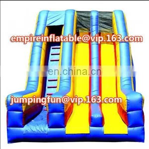 Medium-sized Dual Lane Cheap Inflatable Dry Slide ID-SLM023 thumbnail-1