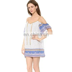 Hot Selling Open Shoulder Sexy Ladies One Piece Dress thumbnail-3