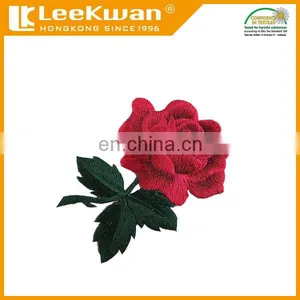 Red Rose Embroidered Patches thumbnail-1