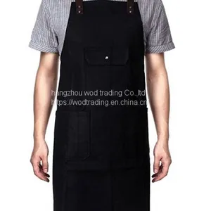 Waxed Canvas Work Apron Waterproof With Tool Pockets for Men and Women thumbnail-1