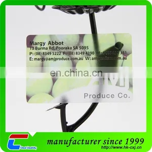 CR80 85.5*54mm Chuangxinjia Professional Manufacturer Custom Plastic Transparent Business Card thumbnail-2