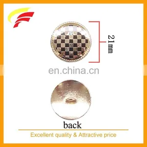 Custom Zinc Alloy Gold Hand Sewing Button With Enamel for Golf Club Uniform thumbnail-4