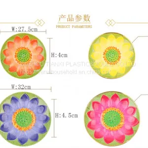 Factory Direct Wholesale Sunflower Plastic Plates thumbnail-5