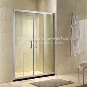 Tempered Glass Aluminum Frame Shower Screen thumbnail-1