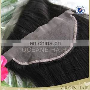 Wholesale Virgin Brazilain Hair Brazilian Lace Front Closure 4x13 120 Density thumbnail-3