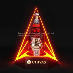 Chivas Wine Bottle Stand Display,liquor Glorified Luminous LED Display thumbnail-4