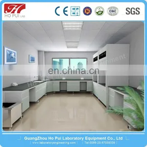 Epoxy Resin Worktop Lab Bench With Reagent Shelf Chemical Resistant Lab Table Lab Furniture thumbnail-2