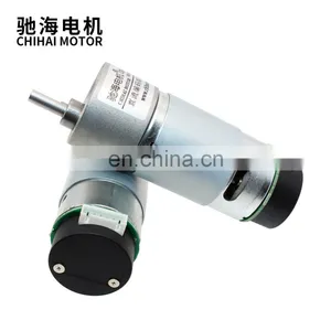 ChiHai Motor CHR-GM37-550ABHL 37mm Eccentric Shaft Output High Torque Gear Reducer Gearbox With 17PPR Encoder Motor for DIY thumbnail-4