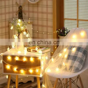 2020 Hot Sell Festival LED Lights Romantic Fairy Snow LED String Lighting For Holiday Wedding Garland Party Decoration thumbnail-1