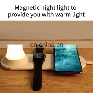 Wireless Charging Lamp New Trends In 2020 Amazon Best Seller 2 In 1 Universal Wireless Charger Wireless Fast Charging thumbnail-2