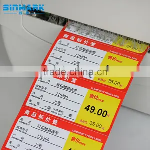SINMARK Q8040.N800 Display Supermarket Labels Blue Price Tag Label thumbnail-3