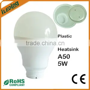 Plastic+Aluminum 5W E27 A50 Heatsink for LED thumbnail-1