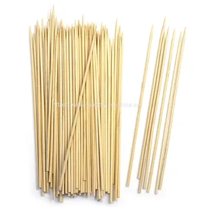 Food Grade Wholesale 100 Count Bamboo Skewers Wooden Bbq Shish Kabob Sticks thumbnail-1