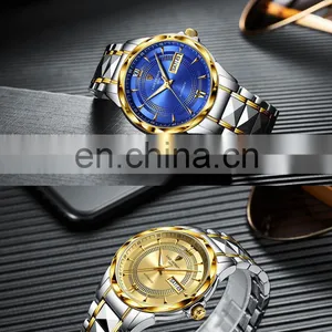 LIGE 6809 Mens Automatic Mechanical Watches 100m Waterproof Date Clock Diving Wristwatch Stainless Steel Watch thumbnail-4