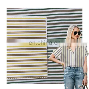 Wholesale Fabrics by the Yard Combed Cotton Lyrca Cotton Spandex Fabric for Dresses thumbnail-1