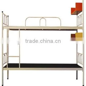 (DL-B1) Factory Price Cheap Durable School Furniture Dormitory/ Army/ Home Metal Bunk Bed For Adult With Stair thumbnail-3