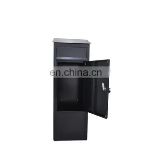 Extra Large Front Access Or Rear Access Fence Mounted Anti-theft Safe Courier Drop Letter Box Post Box For Parcel Mails Delivery thumbnail-1