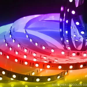 LC8824 DC36V RGBW UCS2904 5050 Digital LED Light Strip 2904 RGBW 30M Pixel Smart Control Led Strip Lighting thumbnail-1
