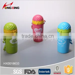 Fashion Ice Cream Shaped Plastic Sport Straw Bottle for Kids thumbnail-2