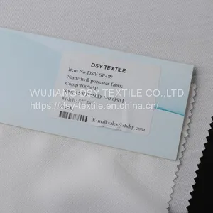 China Wholesale Polyester Twill Polyester Fabric For Garment thumbnail-2