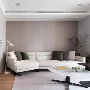 New Italian Luxury Style Modern Sectional Sofa Light Luxury Simple Design Sofa Set Living Room Furniture thumbnail-3